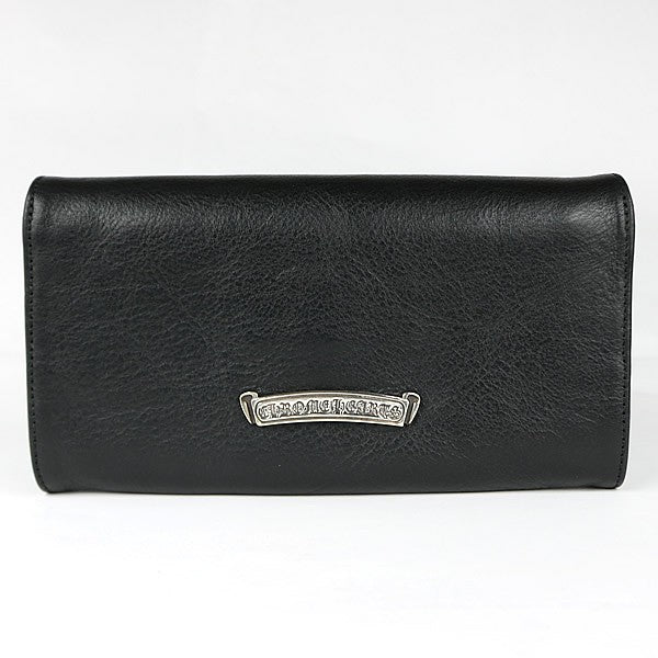 CHROME HEARTS JUDY Leather Long Wallet Black Size ONE SIZE