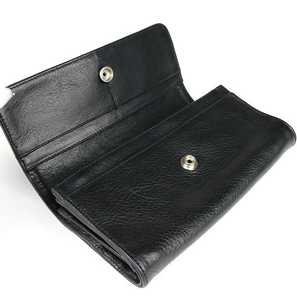 CHROME HEARTS JUDY Leather Long Wallet Black Size ONE SIZE