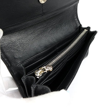 CHROME HEARTS JUDY Leather Long Wallet Black Size ONE SIZE