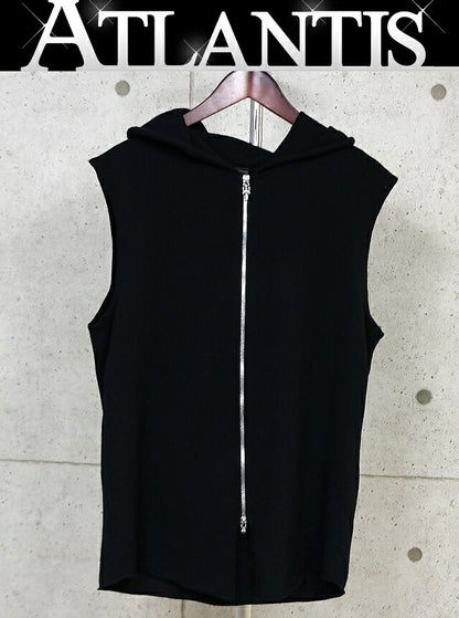 CHROME HEARTS Cross Patch Double Zip Vest Black Size M