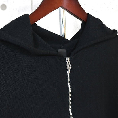 CHROME HEARTS Cross Patch Double Zip Vest Black Size M