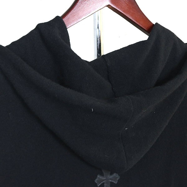 CHROME HEARTS Cross Patch Double Zip Vest Black Size M