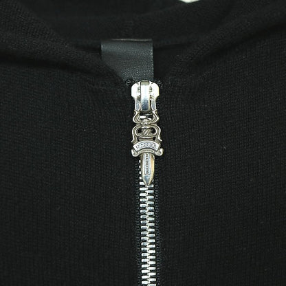 CHROME HEARTS Cross Patch Double Zip Vest Black Size M