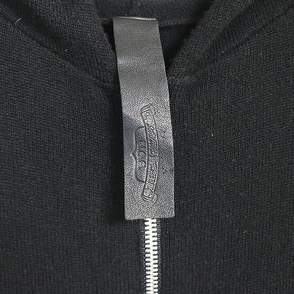 CHROME HEARTS Cross Patch Double Zip Vest Black Size M