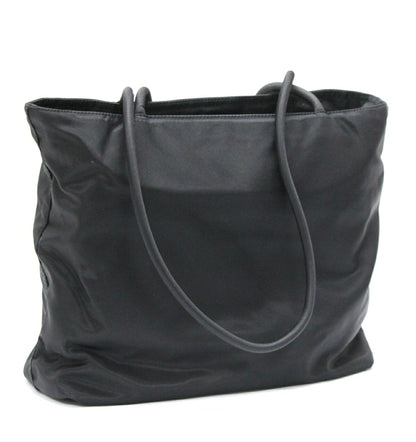 PRADA Triangle Logo Nylon Mini Tote Bag Black Size ONE SIZE