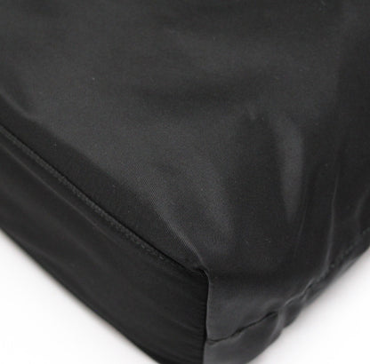 PRADA Triangle Logo Nylon Mini Tote Bag Black Size ONE SIZE