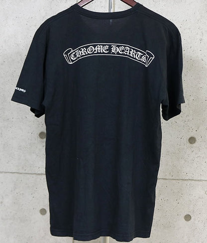 CHROME HEARTS Scroll Label Pocket Logo Print T-Shirt Size L Size