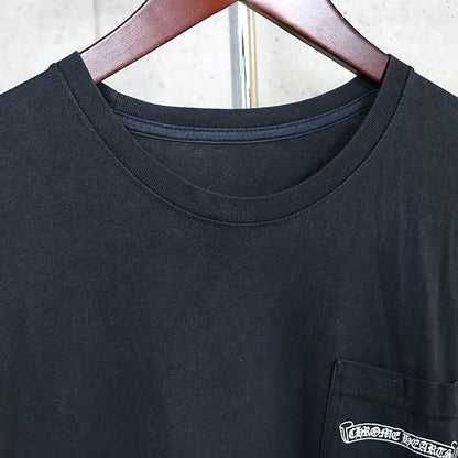 CHROME HEARTS Scroll Label Pocket Logo Print T-Shirt Size L Size