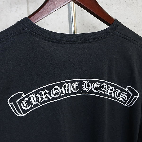 CHROME HEARTS Scroll Label Pocket Logo Print T-Shirt Size L Size