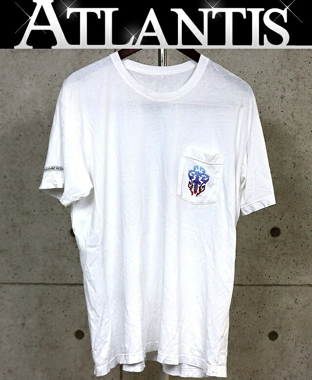 CHROME HEARTS Vine Dagger Print T-Shirt White Size XL