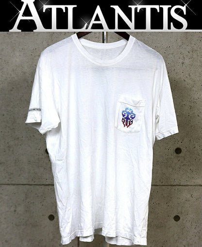 CHROME HEARTS Vine Dagger Print T-Shirt White Size XL