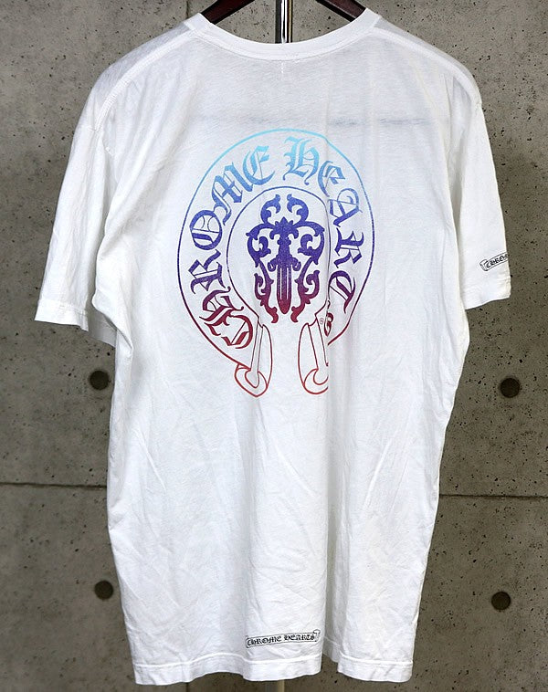 CHROME HEARTS Vine Dagger Print T-Shirt White Size XL