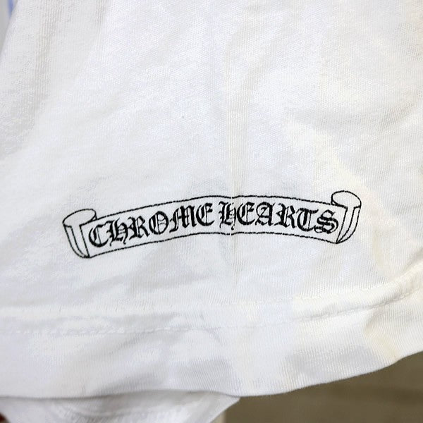 CHROME HEARTS Vine Dagger Print T-Shirt White Size XL