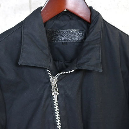 CHROME HEARTS Cross Button Double Zip Jacket Black Size S