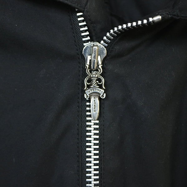 CHROME HEARTS Cross Button Double Zip Jacket Black Size S