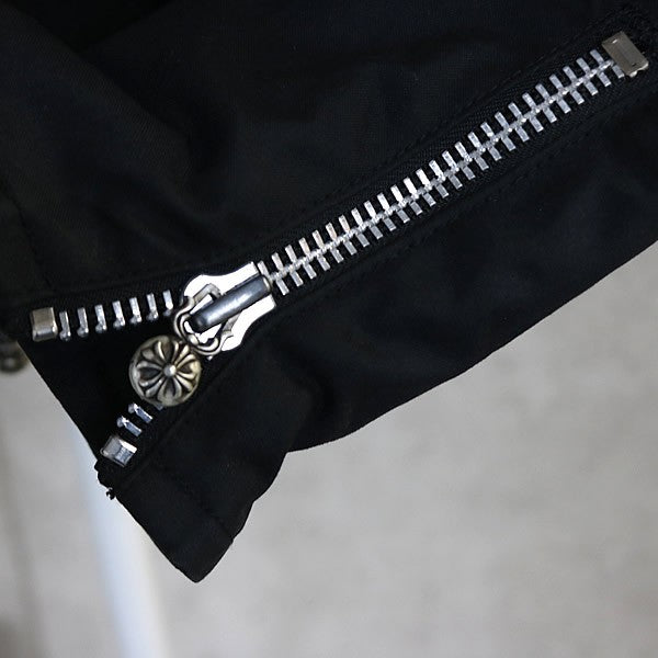CHROME HEARTS Cross Button Double Zip Jacket Black Size S