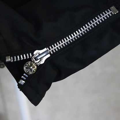 CHROME HEARTS Cross Button Double Zip Jacket Black Size S