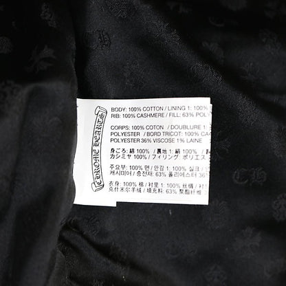 CHROME HEARTS Cross Button Double Zip Jacket Black Size S
