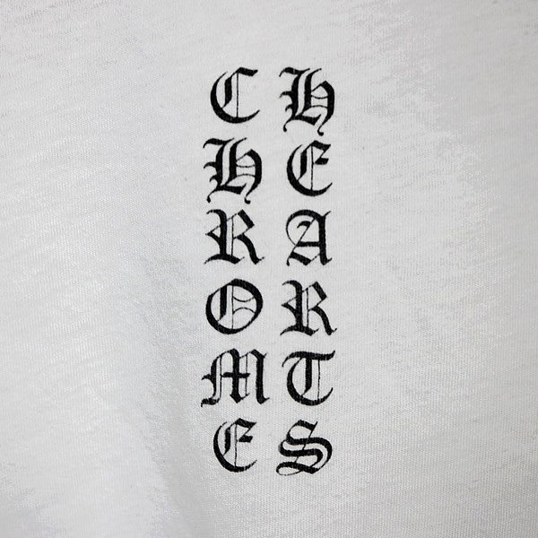 CHROME HEARTS Star Scroll Label Raglan Long Sleeve Tee Blue Size XXL