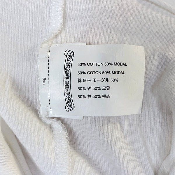 CHROME HEARTS Star Scroll Label Raglan Long Sleeve Tee Blue Size XXL