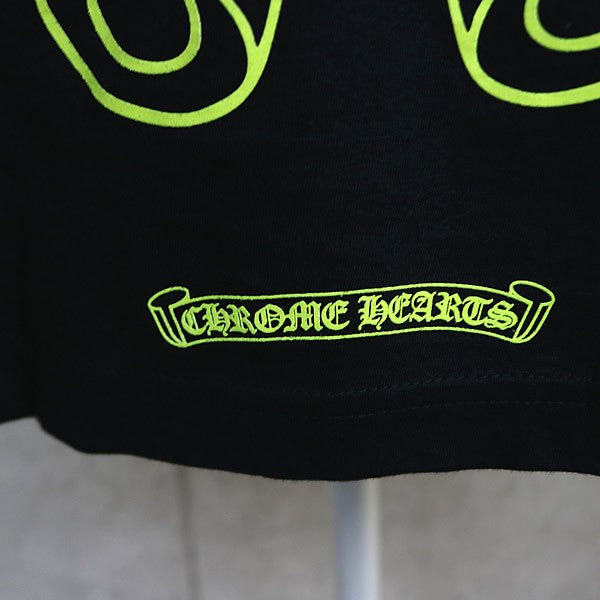 CHROME HEARTS Horseshoe Print Pocket Long Sleeve Tee Black Size L