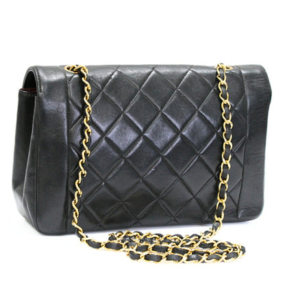 CHANEL Diana 25 Matelasse Lambskin Bag Black Size ONE SIZE