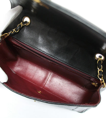 CHANEL Diana 25 Matelasse Lambskin Bag Black Size ONE SIZE