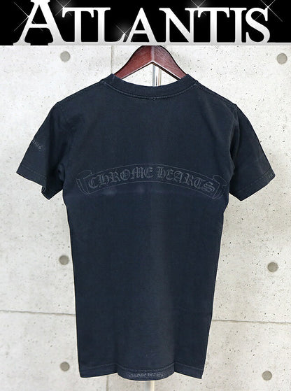 CHROME HEARTS Old Scroll Label Cotton T-Shirt Black Size S