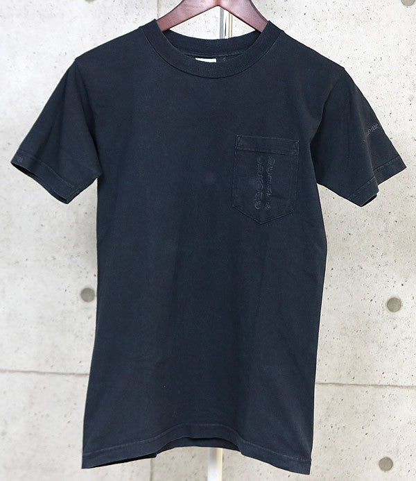 CHROME HEARTS Old Scroll Label Cotton T-Shirt Black Size S