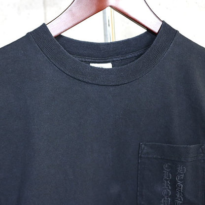 CHROME HEARTS Old Scroll Label Cotton T-Shirt Black Size S