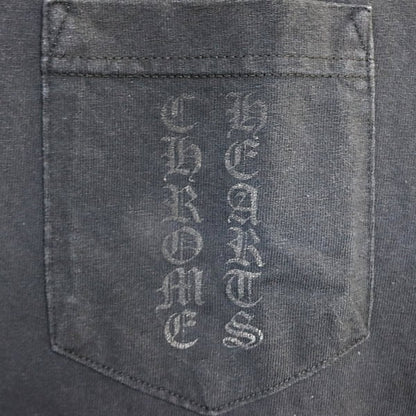 CHROME HEARTS Old Scroll Label Cotton T-Shirt Black Size S