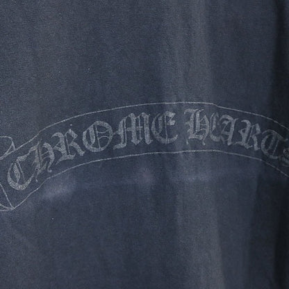 CHROME HEARTS Old Scroll Label Cotton T-Shirt Black Size S