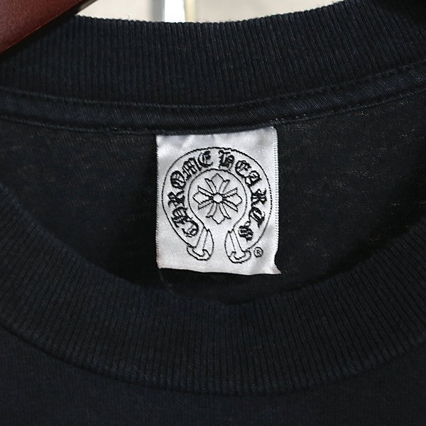 CHROME HEARTS Old Scroll Label Cotton T-Shirt Black Size S