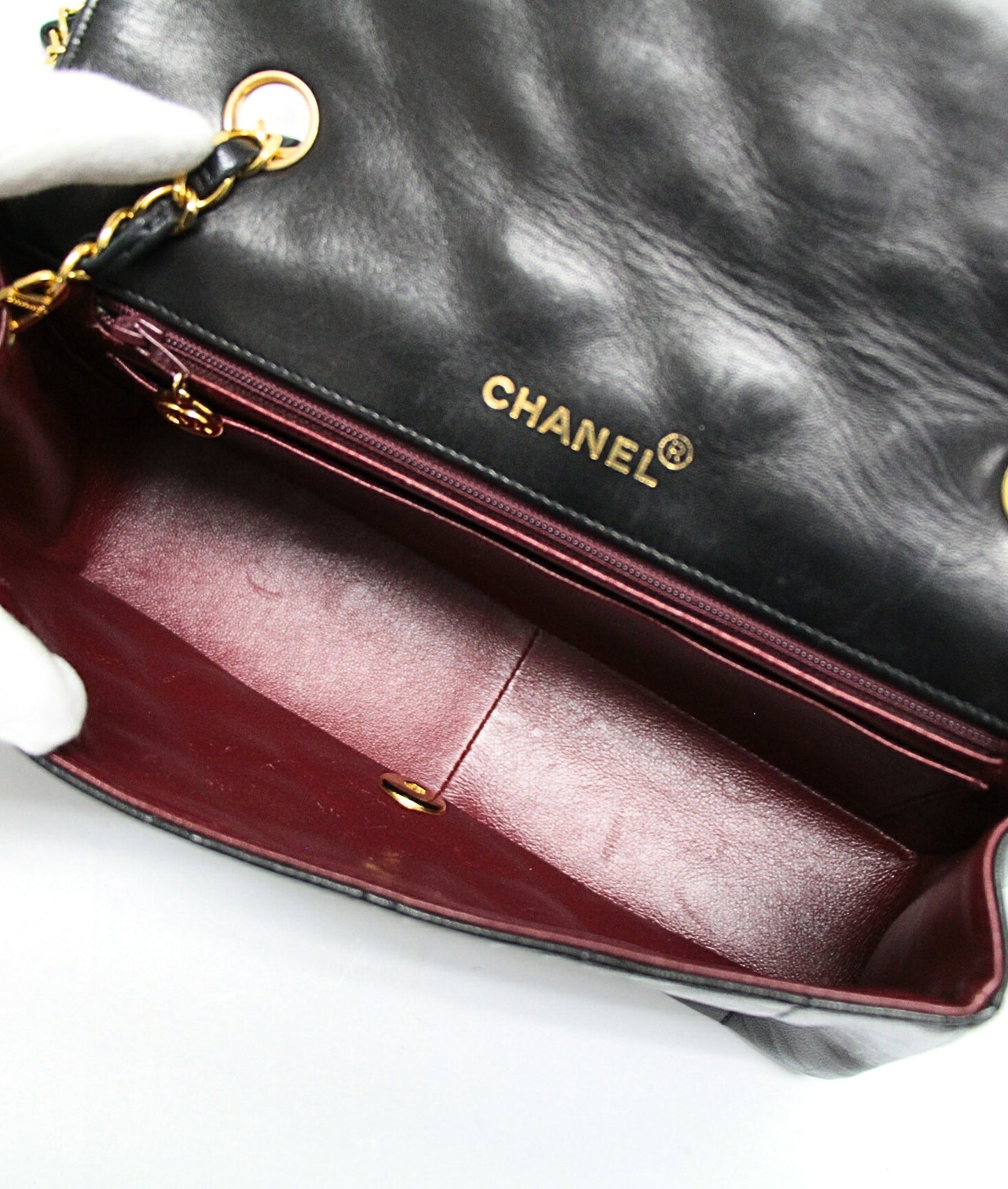 CHANEL Diana 25 Matelasse Lambskin Bag Black Size ONE SIZE
