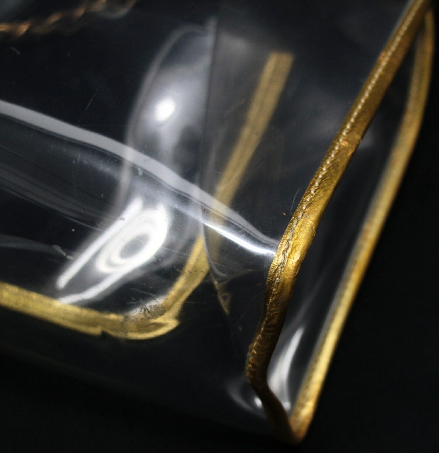 CHANEL Coco Mark Clear Vinyl Leather Tote Bag Size ONE SIZE