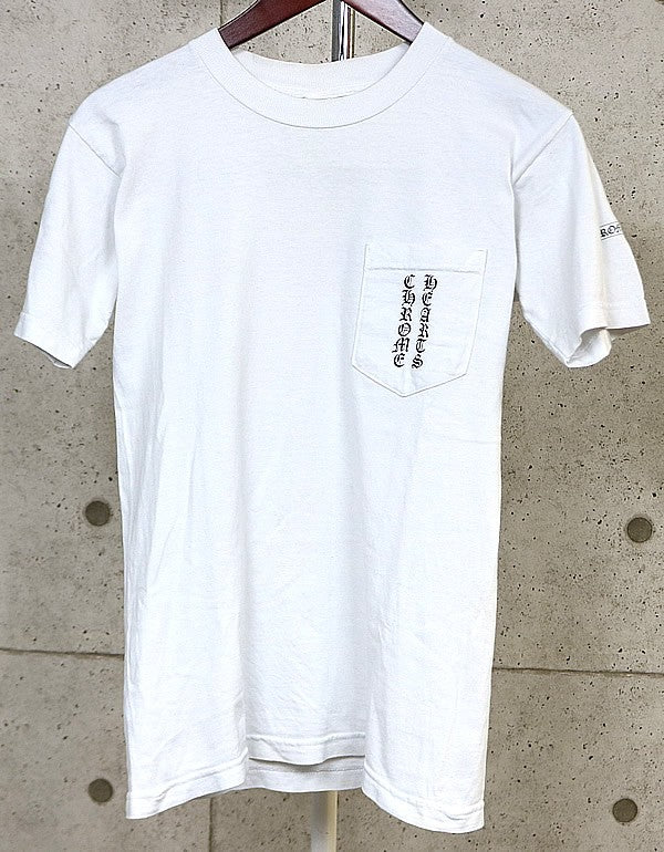 CHROME HEARTS Old Flag Scroll Label Cotton T-Shirt Size S