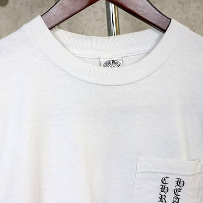 CHROME HEARTS Old Flag Scroll Label Cotton T-Shirt Size S