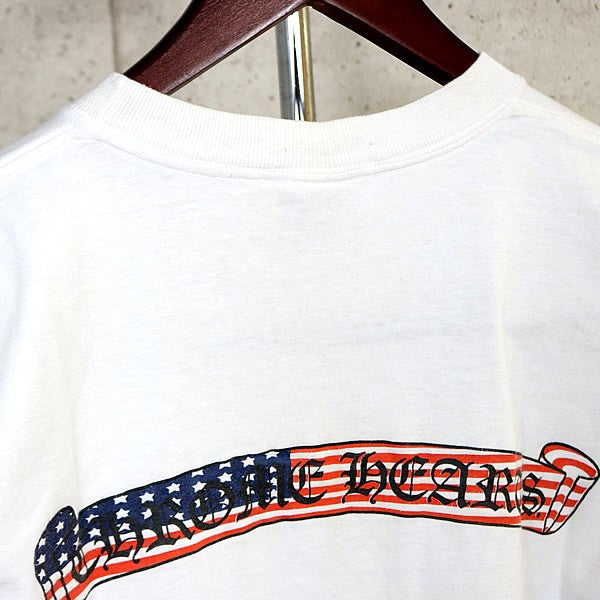 CHROME HEARTS Old Flag Scroll Label Cotton T-Shirt Size S