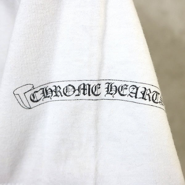 CHROME HEARTS Old Flag Scroll Label Cotton T-Shirt Size S
