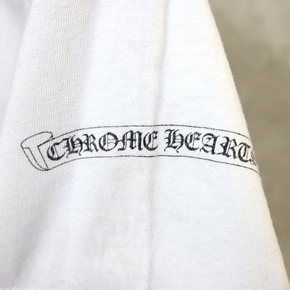 CHROME HEARTS Old Flag Scroll Label Cotton T-Shirt Size S