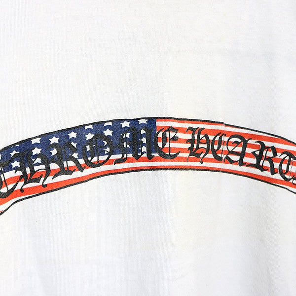 CHROME HEARTS Old Flag Scroll Label Cotton T-Shirt Size S
