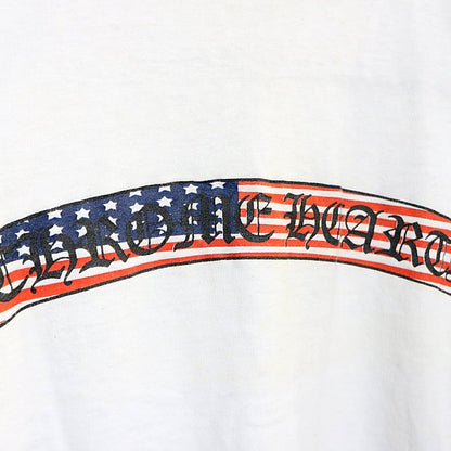 CHROME HEARTS Old Flag Scroll Label Cotton T-Shirt Size S