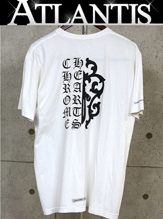 CHROME HEARTS Vine Dagger Vertical T-Shirt White Size XL