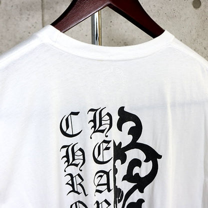 CHROME HEARTS Vine Dagger Vertical T-Shirt White Size XL