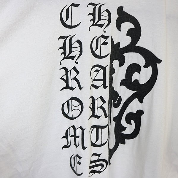 CHROME HEARTS Vine Dagger Vertical T-Shirt White Size XL