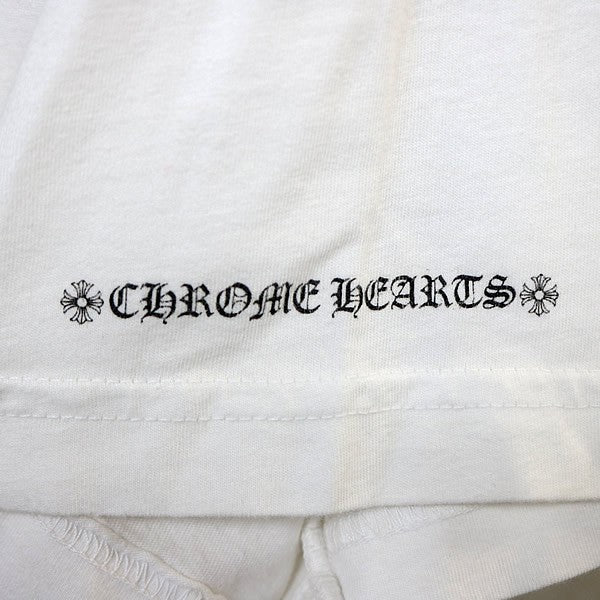 CHROME HEARTS Vine Dagger Vertical T-Shirt White Size XL