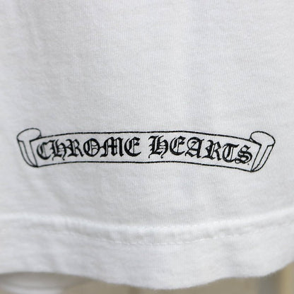 CHROME HEARTS Vine Dagger Vertical T-Shirt White Size XL