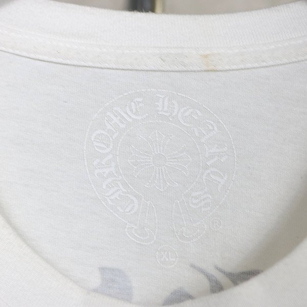 CHROME HEARTS Vine Dagger Vertical T-Shirt White Size XL