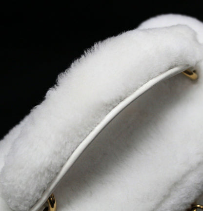 miu miu White Fur 2-Way Vanity Bag Size ONE SIZE