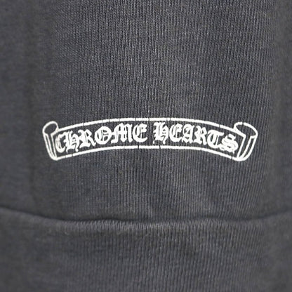 CHROME HEARTS Old T-Bar Horseshoe Zip Hoodie Gray Size XL